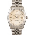 Certified Rolex Datejust 16220 Silver Index Dial WE00396
