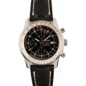 Hot Breitling Navitimer World Chronograph Leather Strap WE01276