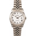 Imitation Rolex Datejust 116234 Jubilee w/ White Dial WE00316