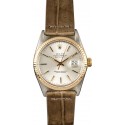 Rolex Two-Tone Datejust 16013 Leather WE02125